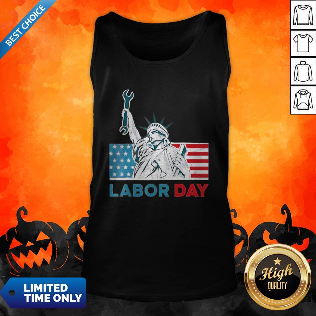 Labor Day American Flag Statue Of Liberty Labor Day Shirt