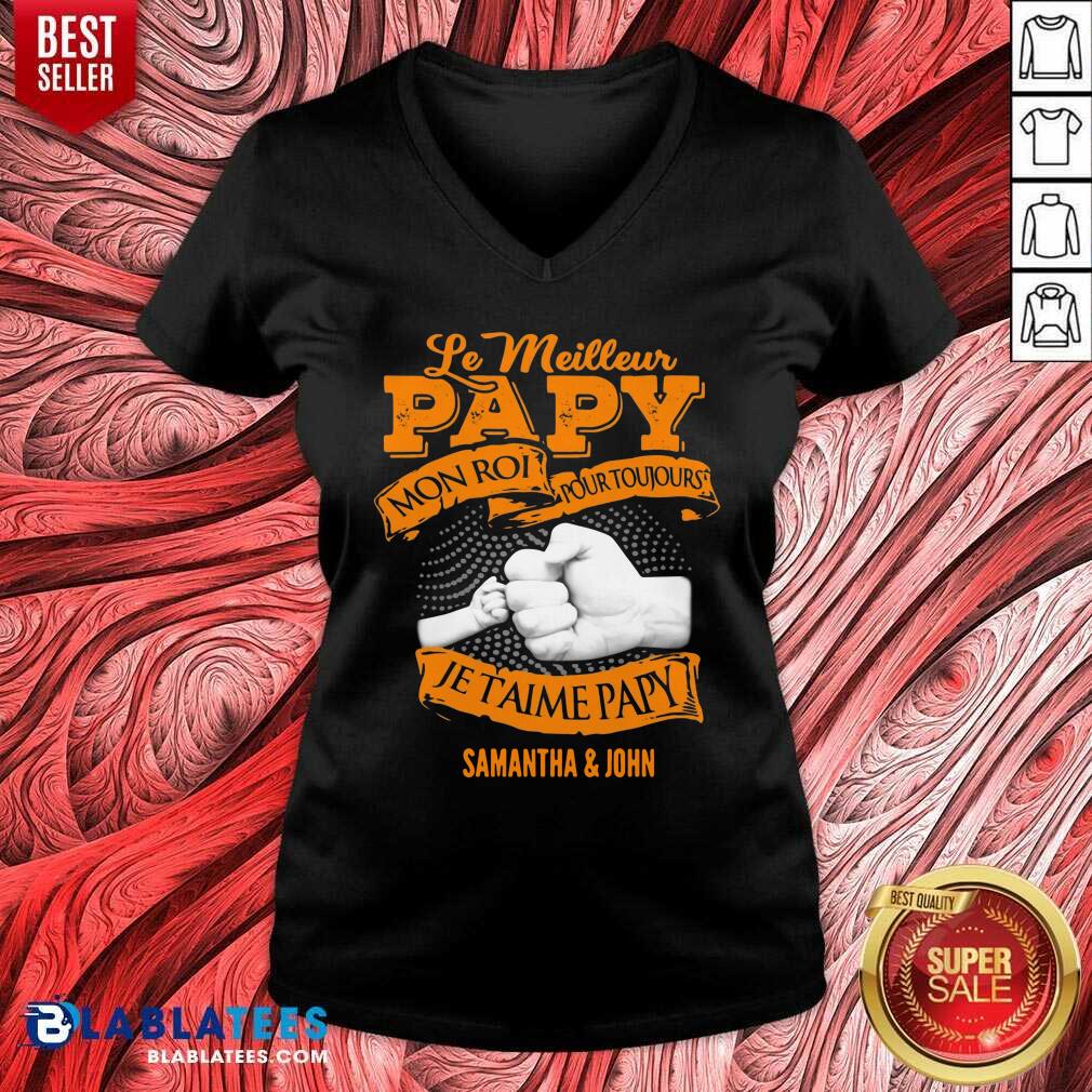 Le Meilleur Papy Mon Roi Pour Toujours Je Taime Papy Shirt