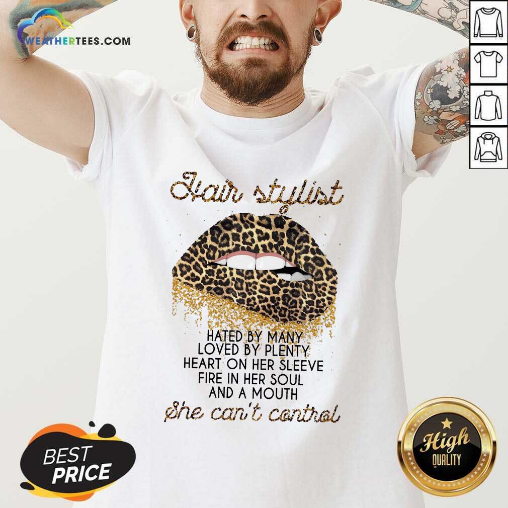 Leopard Lips Hair Stylist She Can’t Control Shirt