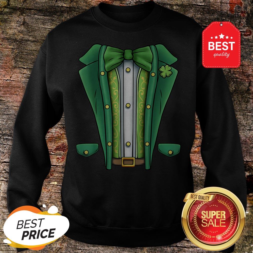 Leprechaun Costume Tuxedo Boys Kids St Patricks Day Men Girl T-Shirt