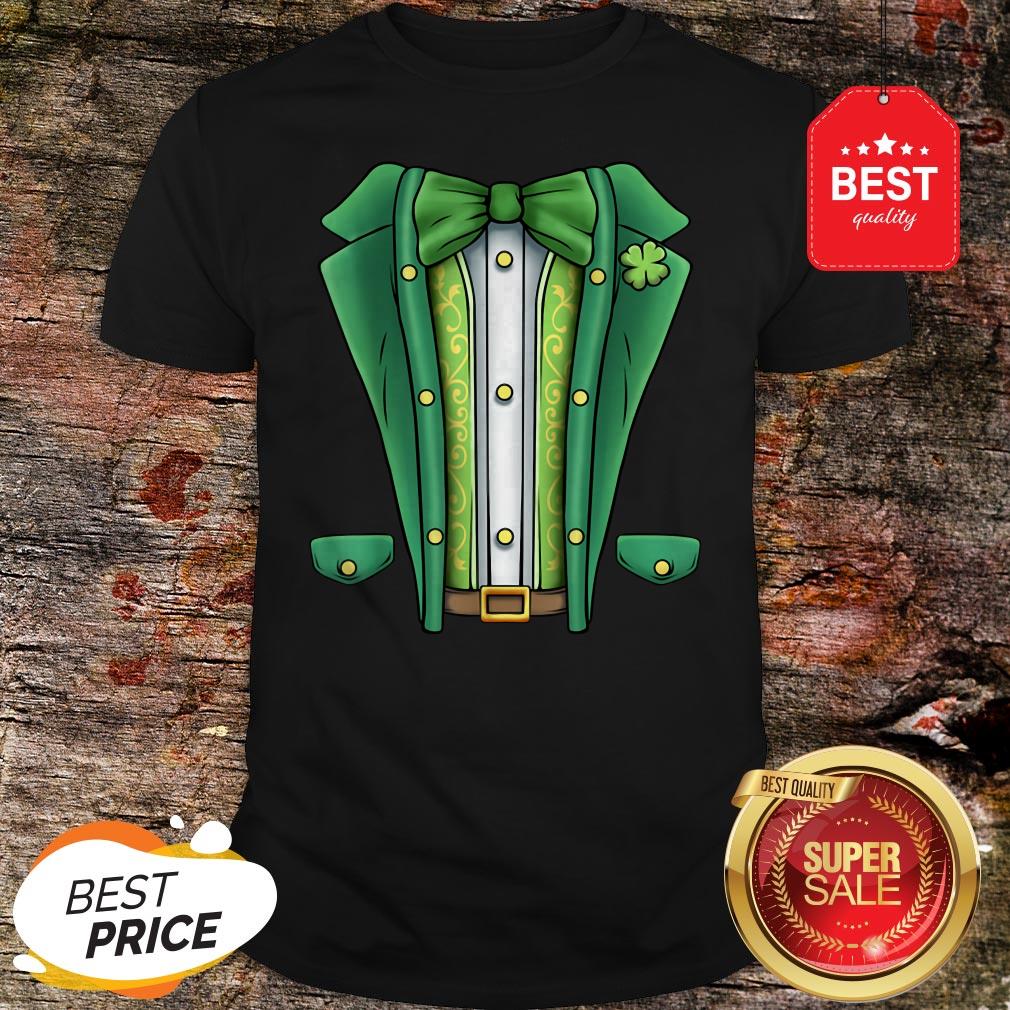 Leprechaun Costume Tuxedo Boys Kids St Patricks Day Men Girl T-Shirt