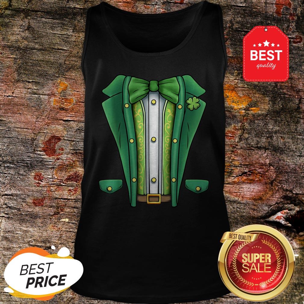 Leprechaun Costume Tuxedo Boys Kids St Patricks Day Men Girl T-Shirt