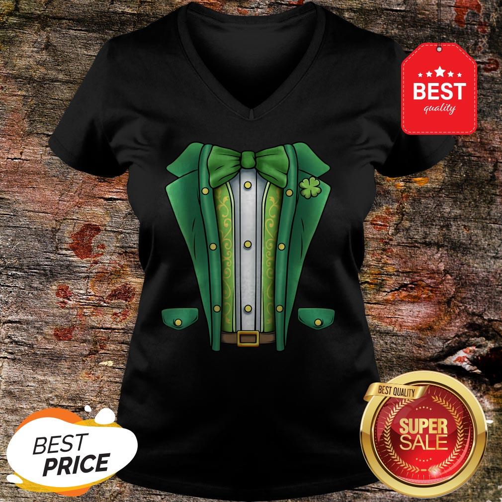 Leprechaun Costume Tuxedo Boys Kids St Patricks Day Men Girl T-Shirt