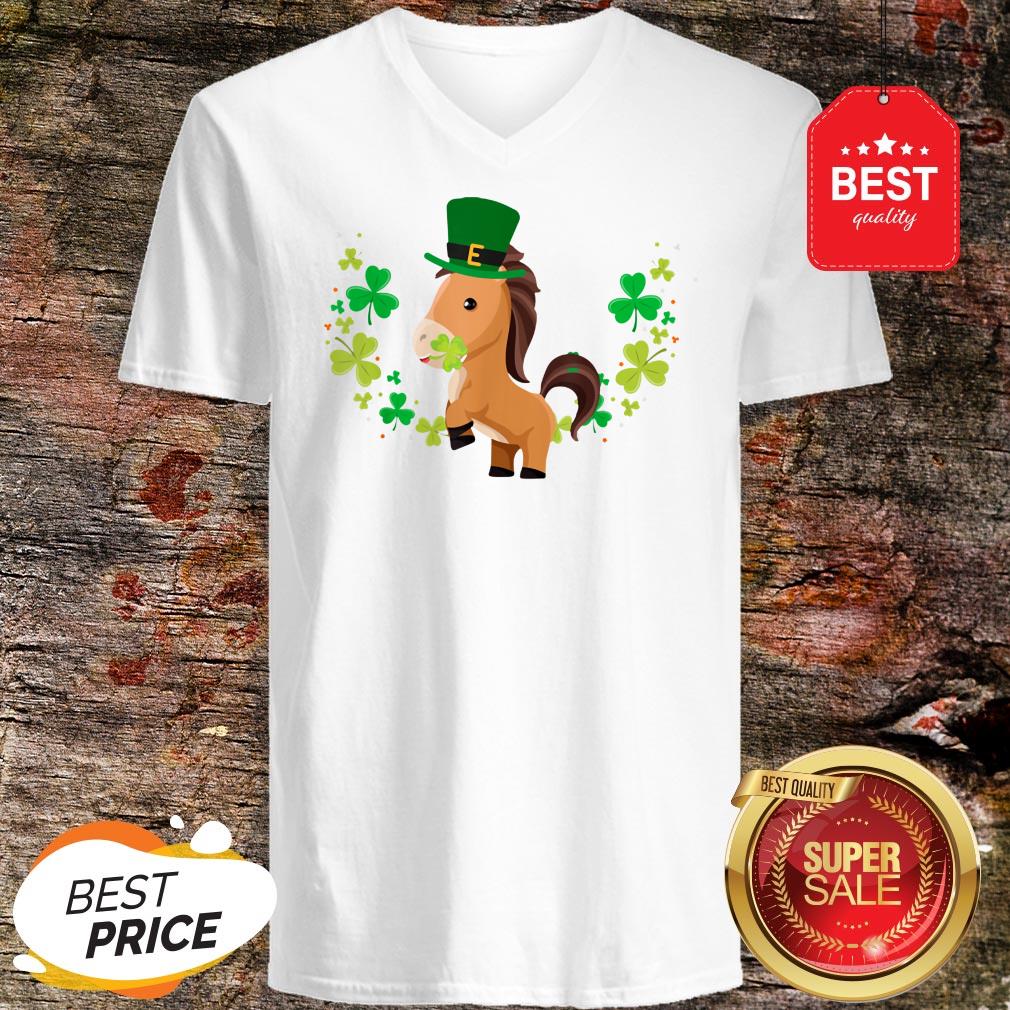 Leprechaun Horse Shamrock For Kids St.Patrick’s Day T-Shirt