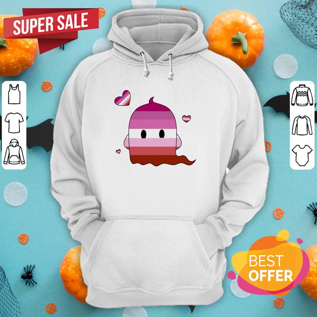 Lesbian Cute Ghost LGBT Halloween Day Shirt