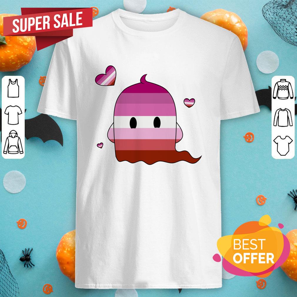 Lesbian Cute Ghost LGBT Halloween Day Shirt