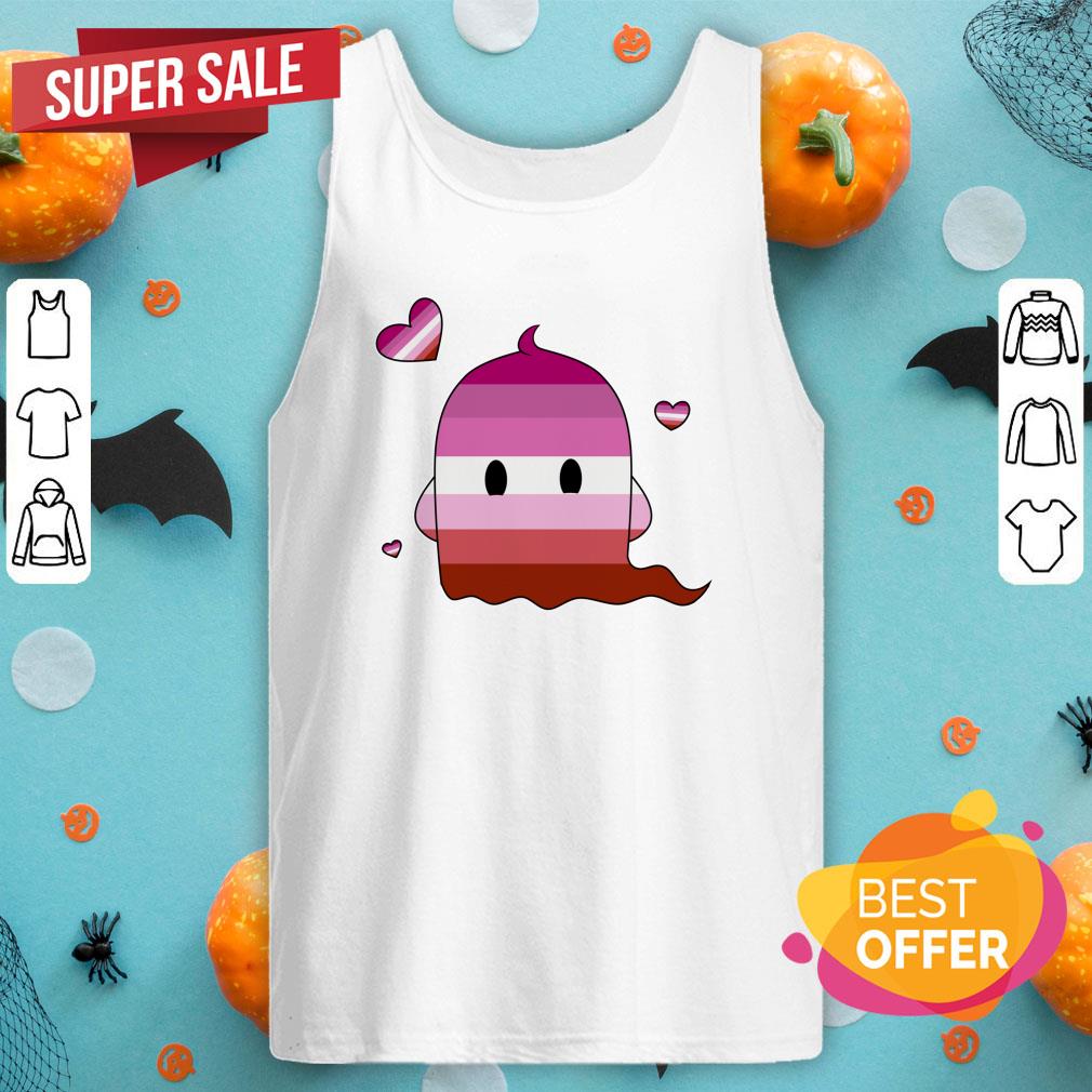Lesbian Cute Ghost LGBT Halloween Day Shirt