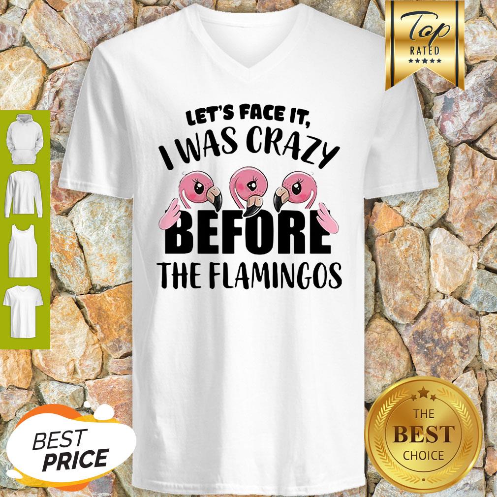 Let’s Face It I Was Crazy Before The Flamingos Shirt