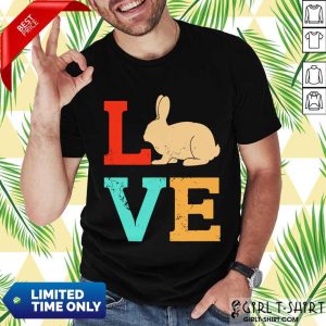 Funny Vintage Love Bunny Shirt