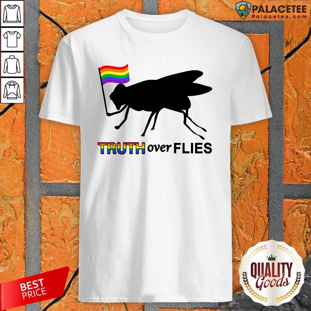 Lgbt Truth Over Flies Funny Donald Trump President 2020 Vote T-Shirt