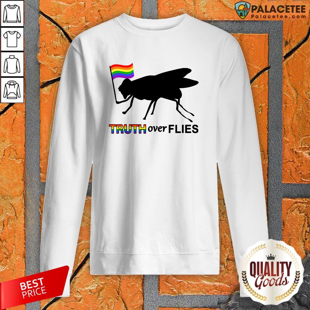 Lgbt Truth Over Flies Funny Donald Trump President 2020 Vote T-Shirt