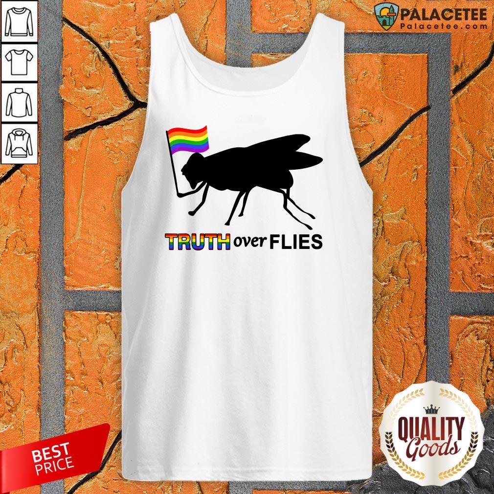 Lgbt Truth Over Flies Funny Donald Trump President 2020 Vote T-Shirt