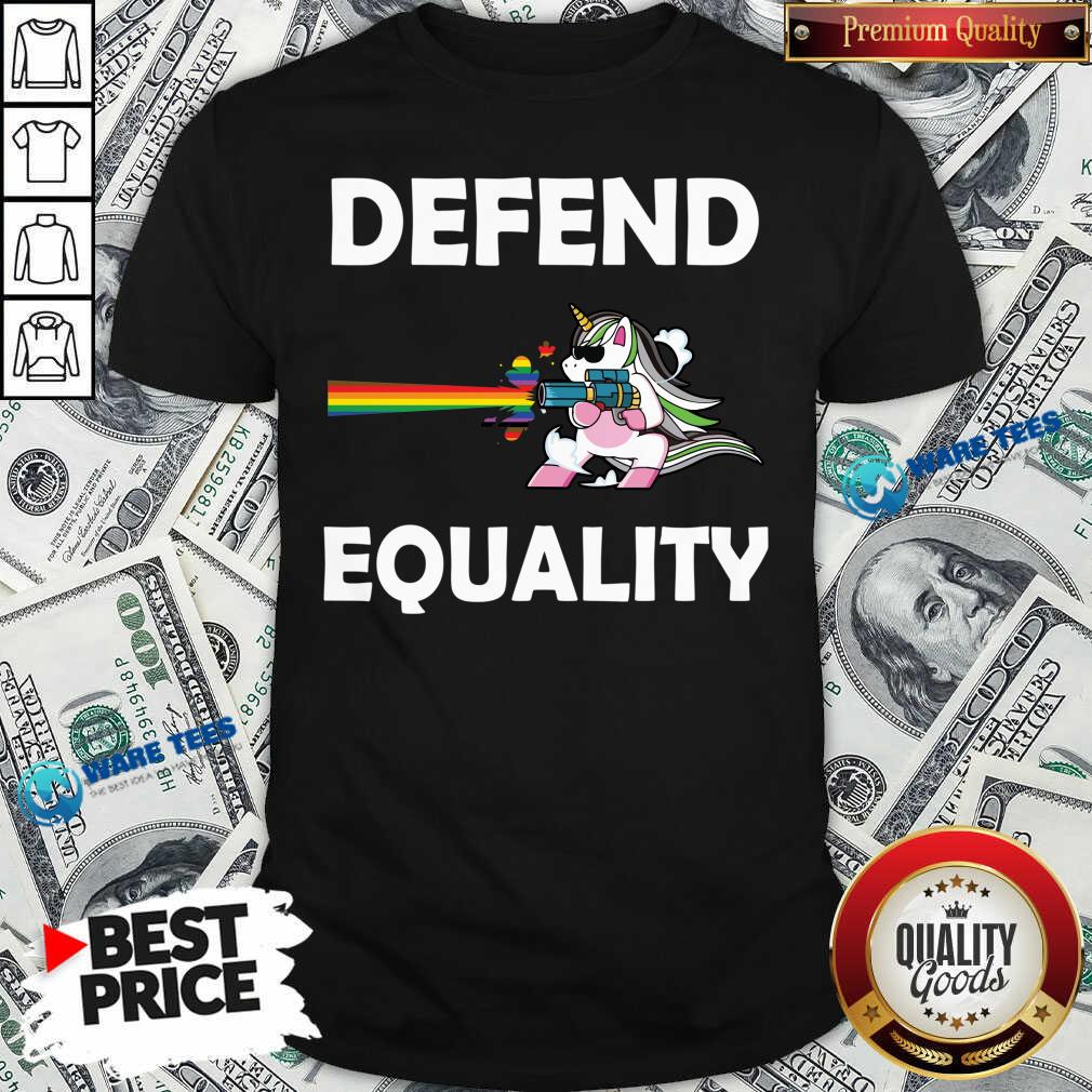 LGBT Unicorn Defend Equality Shirt