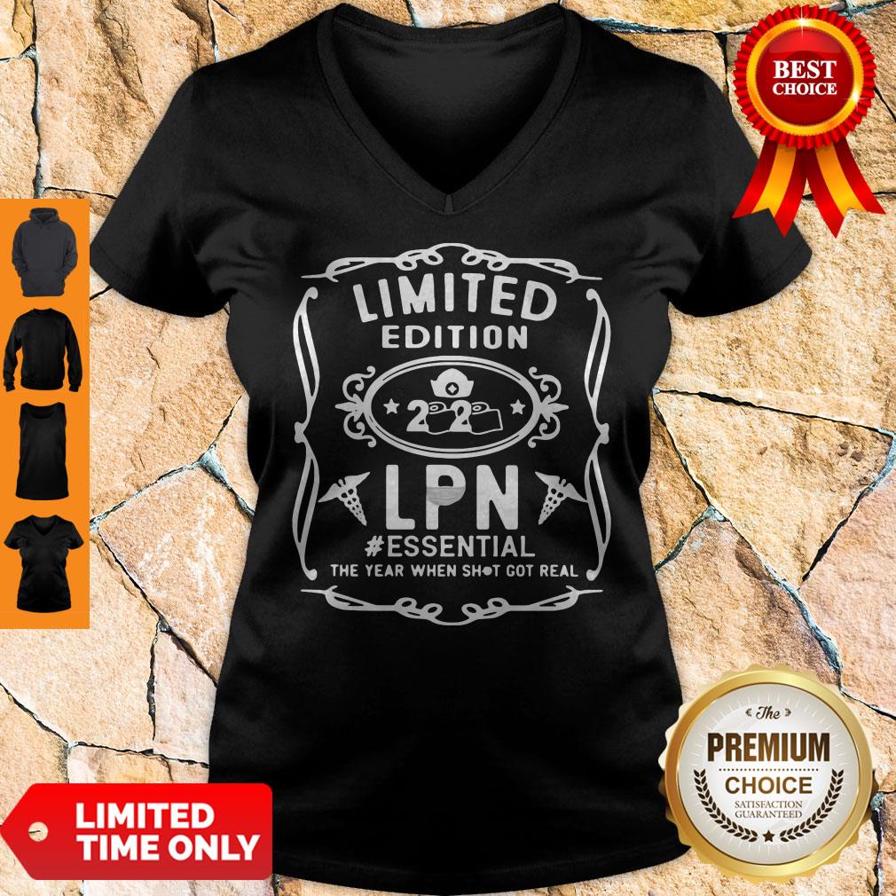 Limited Edition 2020 Lpn #Essential The Year When Shot Got Real Shirt