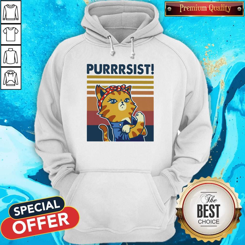 Love Cat purrrsist vintage retro shirt