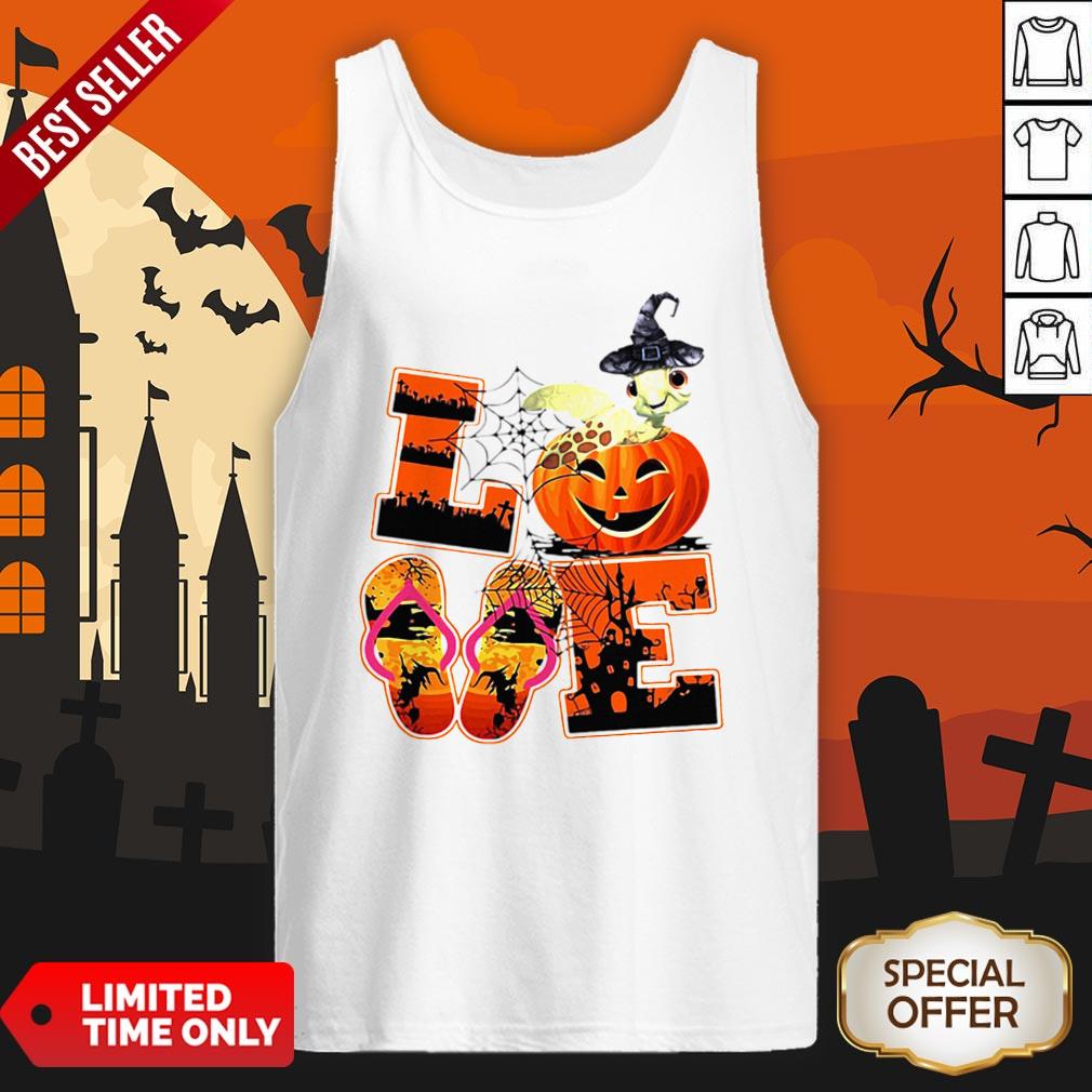Love Halloween Shorkie Witch Turtle Shirt