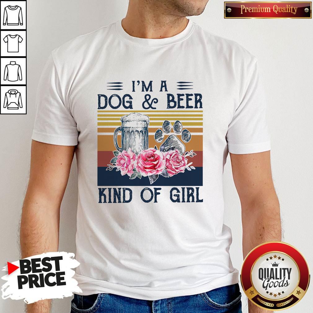 Love I’m A Dog And Beer Kind Of Girl Vintage Shirt