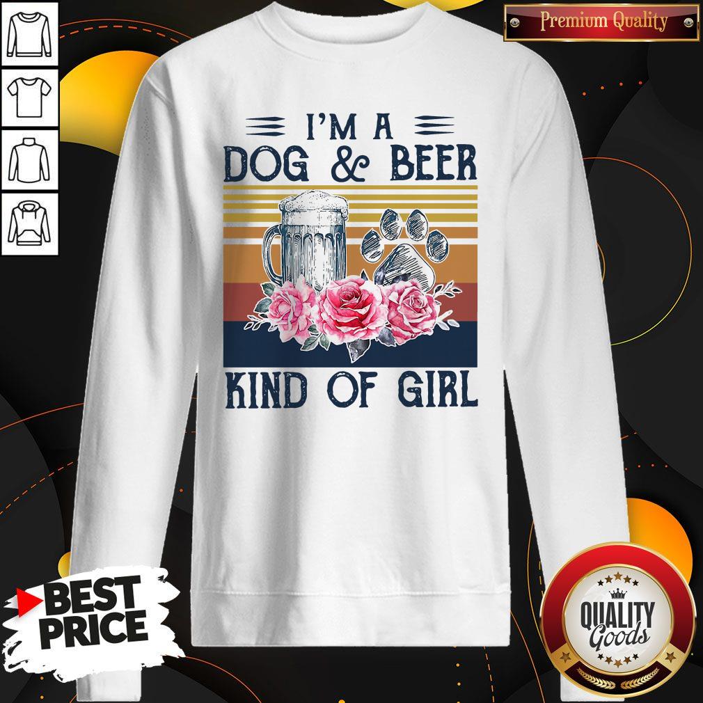 Love I’m A Dog And Beer Kind Of Girl Vintage Shirt