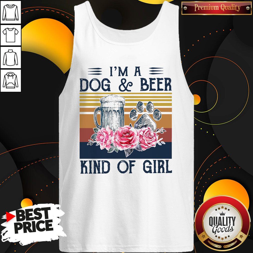 Love I’m A Dog And Beer Kind Of Girl Vintage Shirt