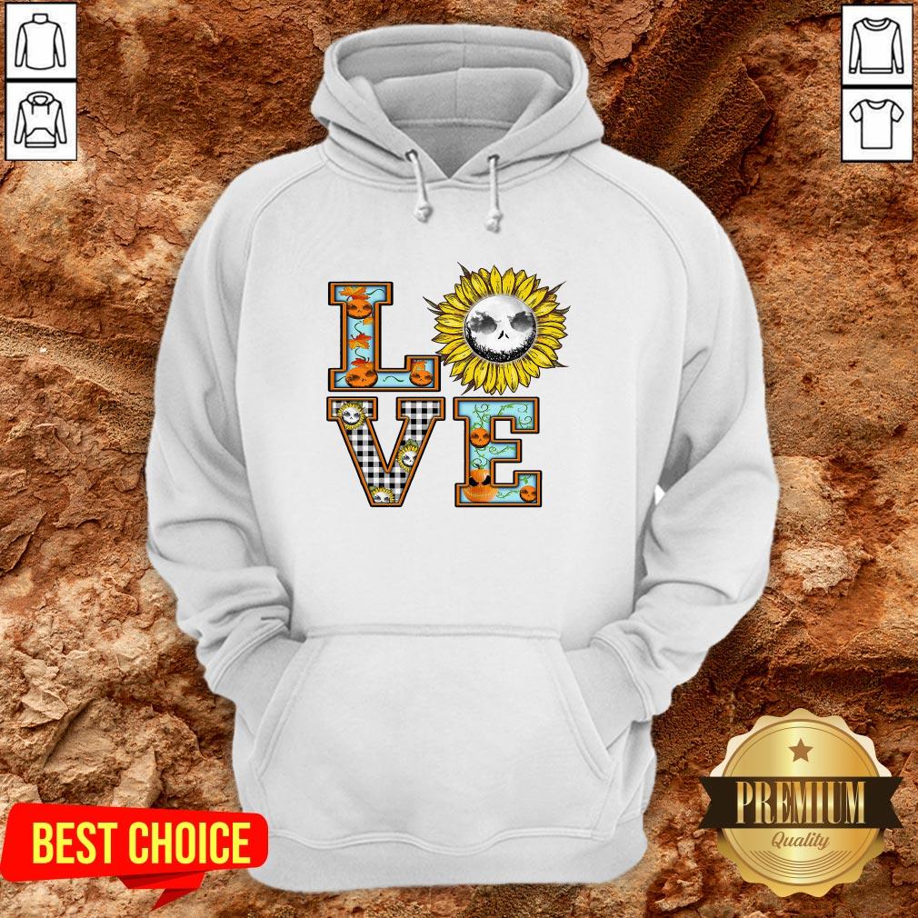 Love Sunflower Jack Skellington Flower Shirt