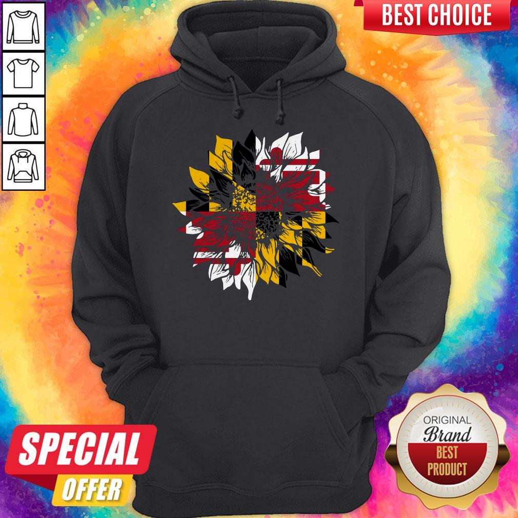 Love Sunflower Maryland Flag Shirt