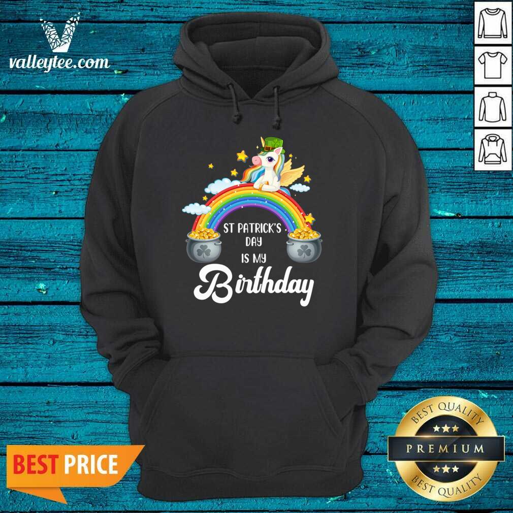 Lovely Birthday St Patricks Day Unicorn With Rainbow Shirt