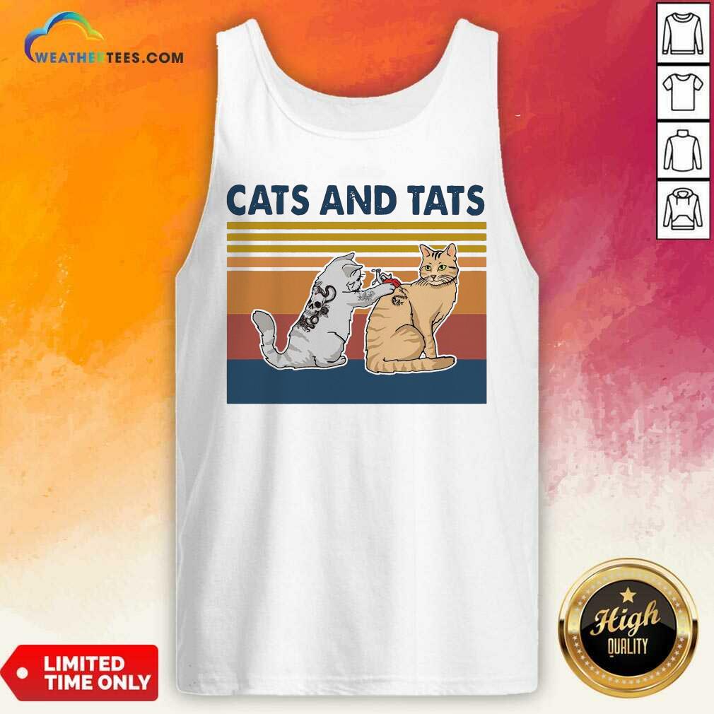 Lovely Cats And Tats Tattoo Vintage Retro Shirt