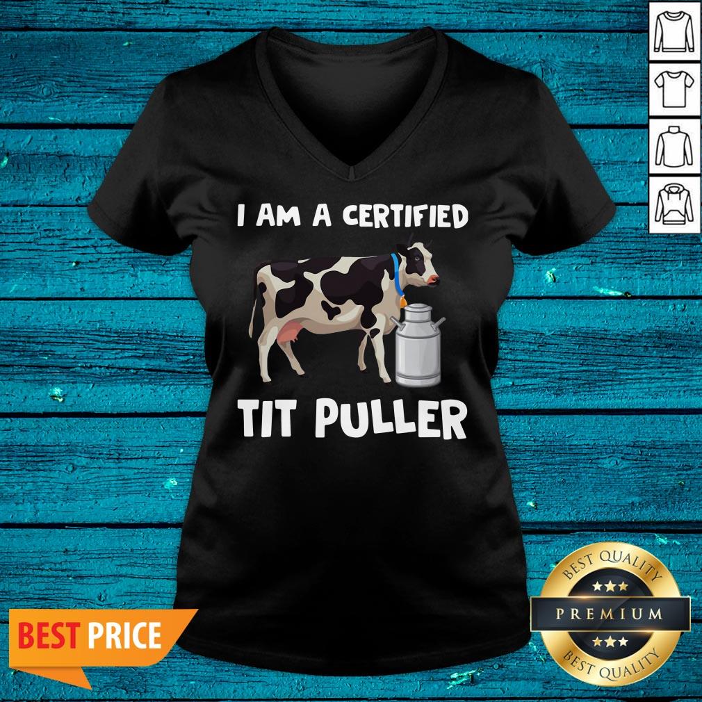 Lovely Dairy Cow I Am A Certified Tit Puller Shirt