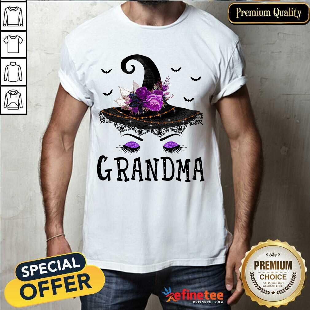 Lovely Grandma Witch Hat Halloween Shirt