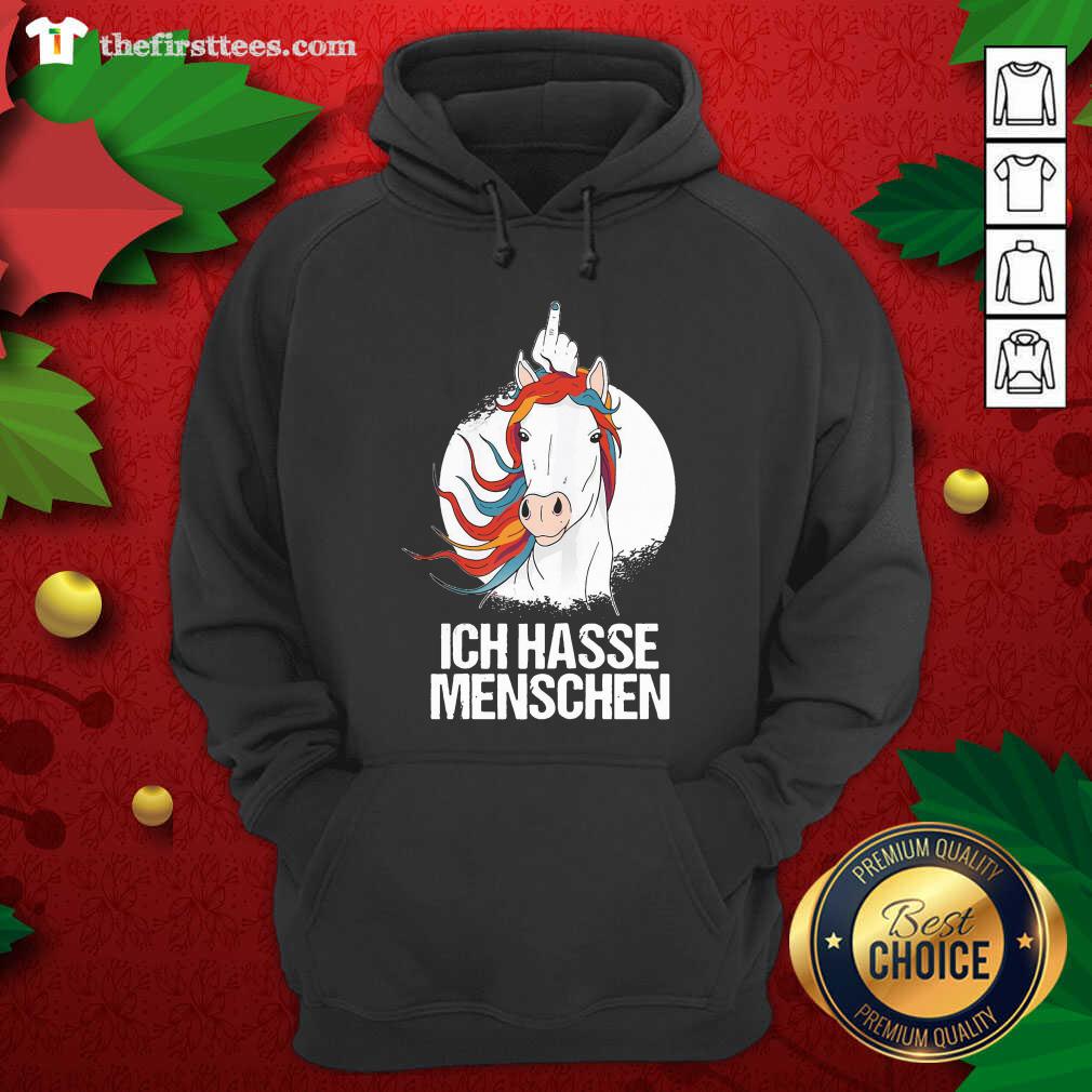 Lovely Ich Hasse Menschen Mittelfinger Cooles Horse Shirt