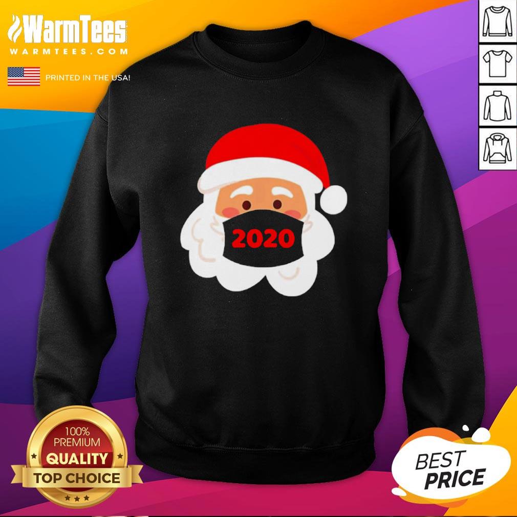 Lovely Santa Claus Face Mask Christmas 2020 Shirt