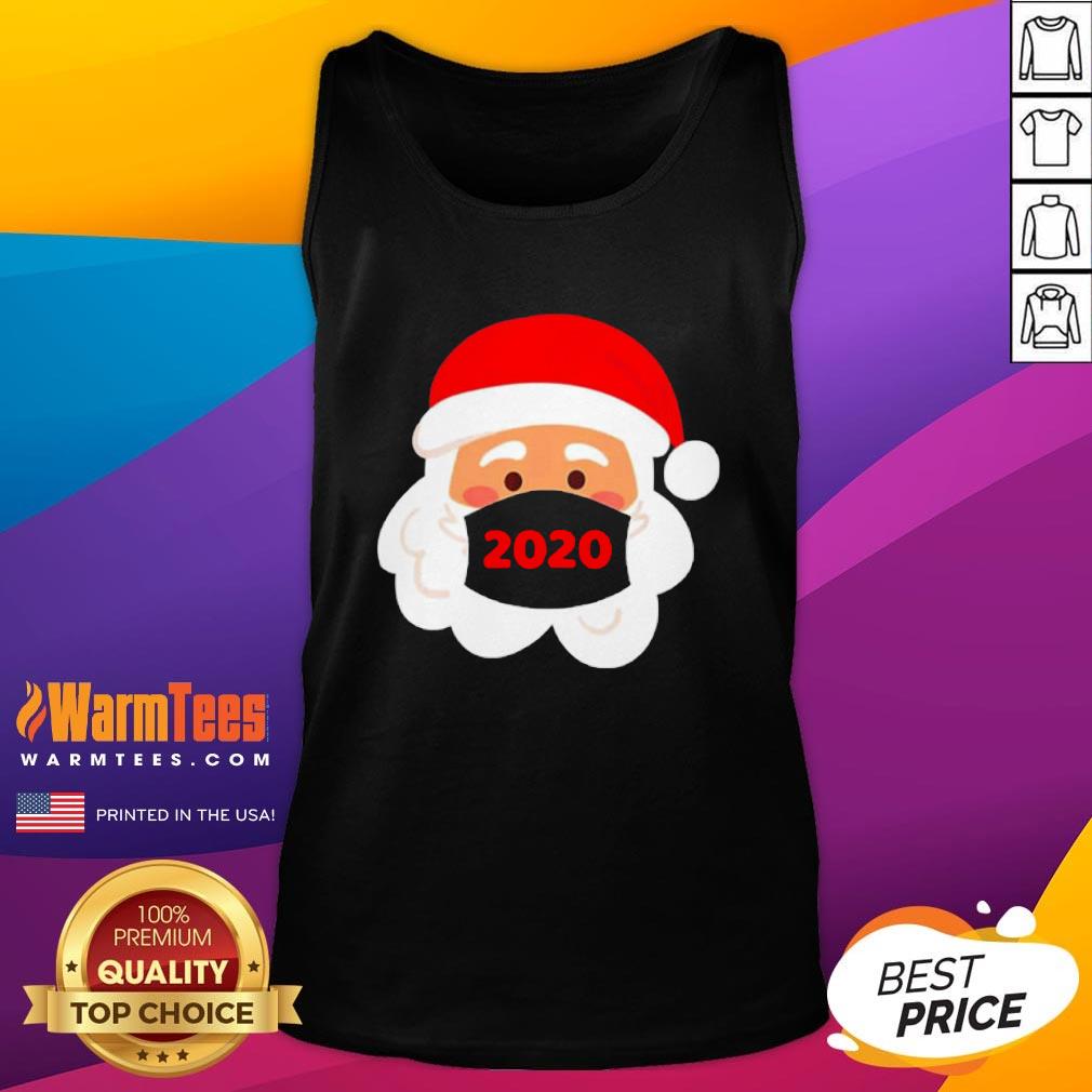 Lovely Santa Claus Face Mask Christmas 2020 Shirt