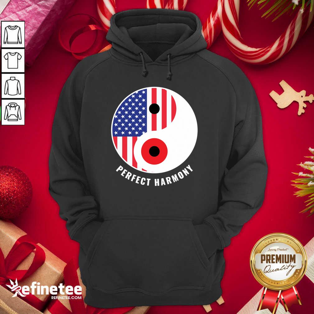 Lovely USA Japan Ying Yang Heritage For Proud Japanese American Shirt