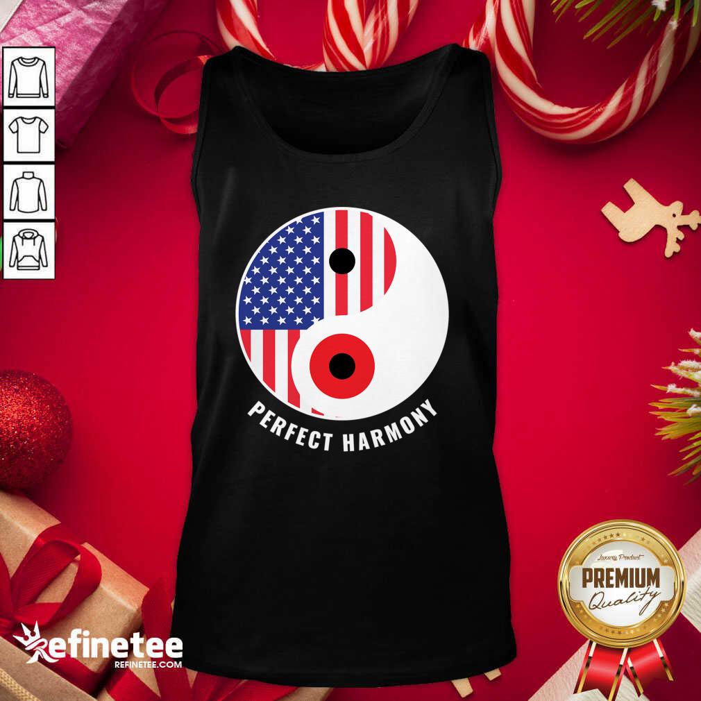 Lovely USA Japan Ying Yang Heritage For Proud Japanese American Shirt