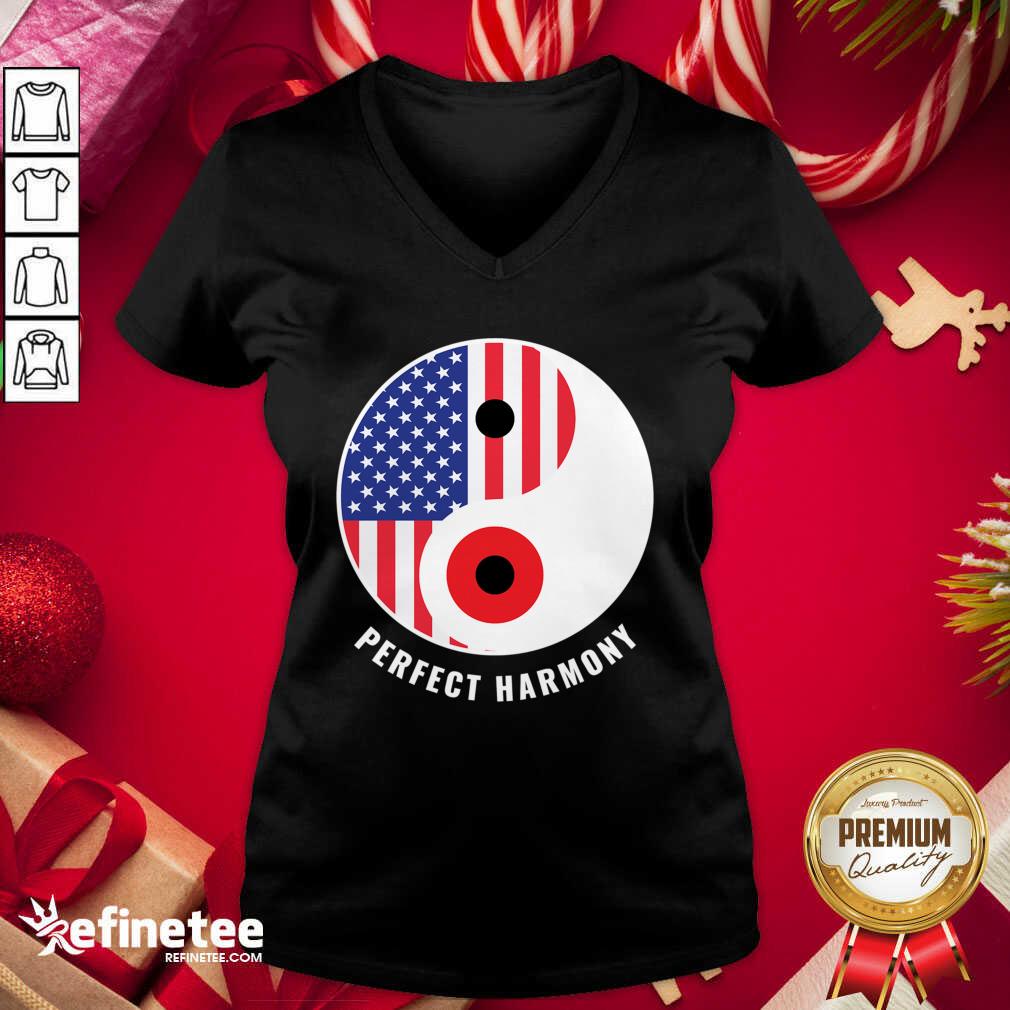 Lovely USA Japan Ying Yang Heritage For Proud Japanese American Shirt