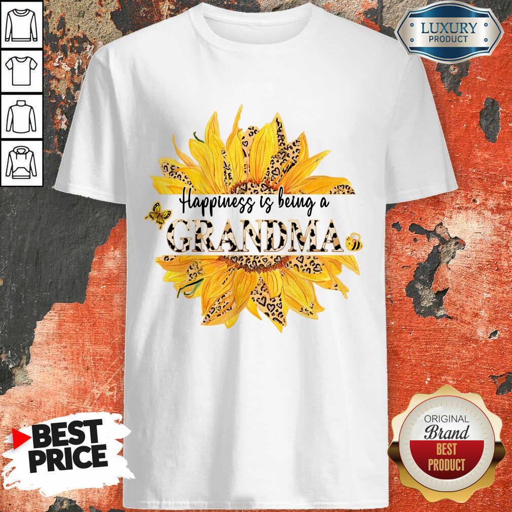 Lower Leopard Happiness Is Being A Grandma Shirt