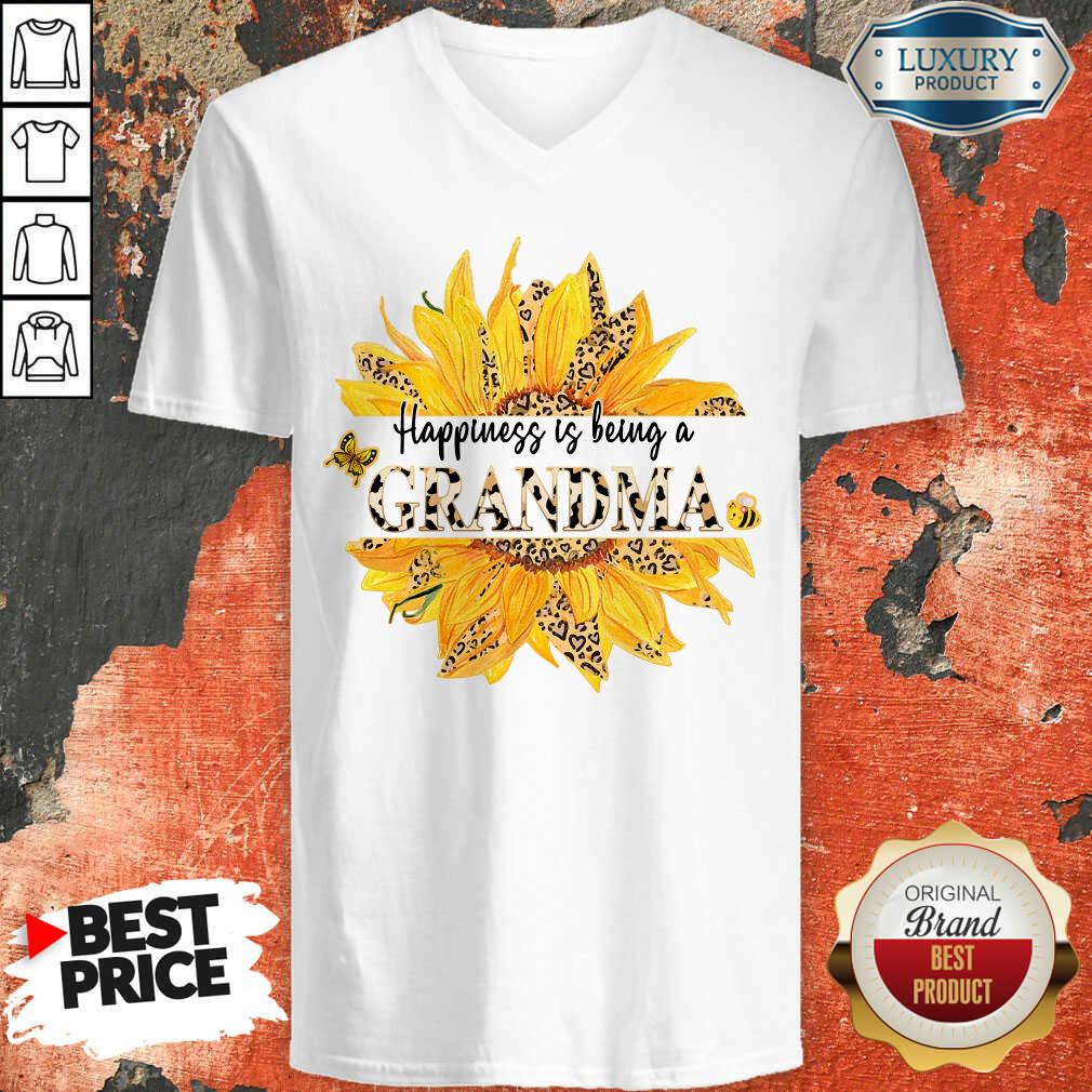 Lower Leopard Happiness Is Being A Grandma Shirt