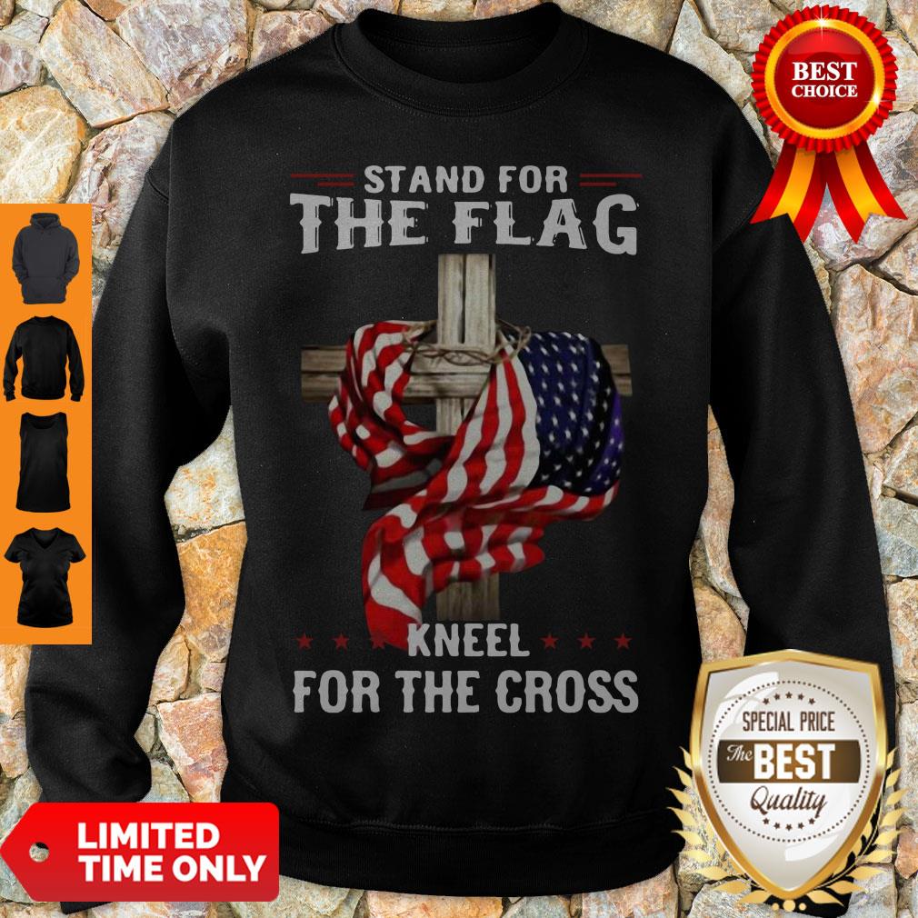 Official Stand For The Flag Kneel For The Cross Shirt