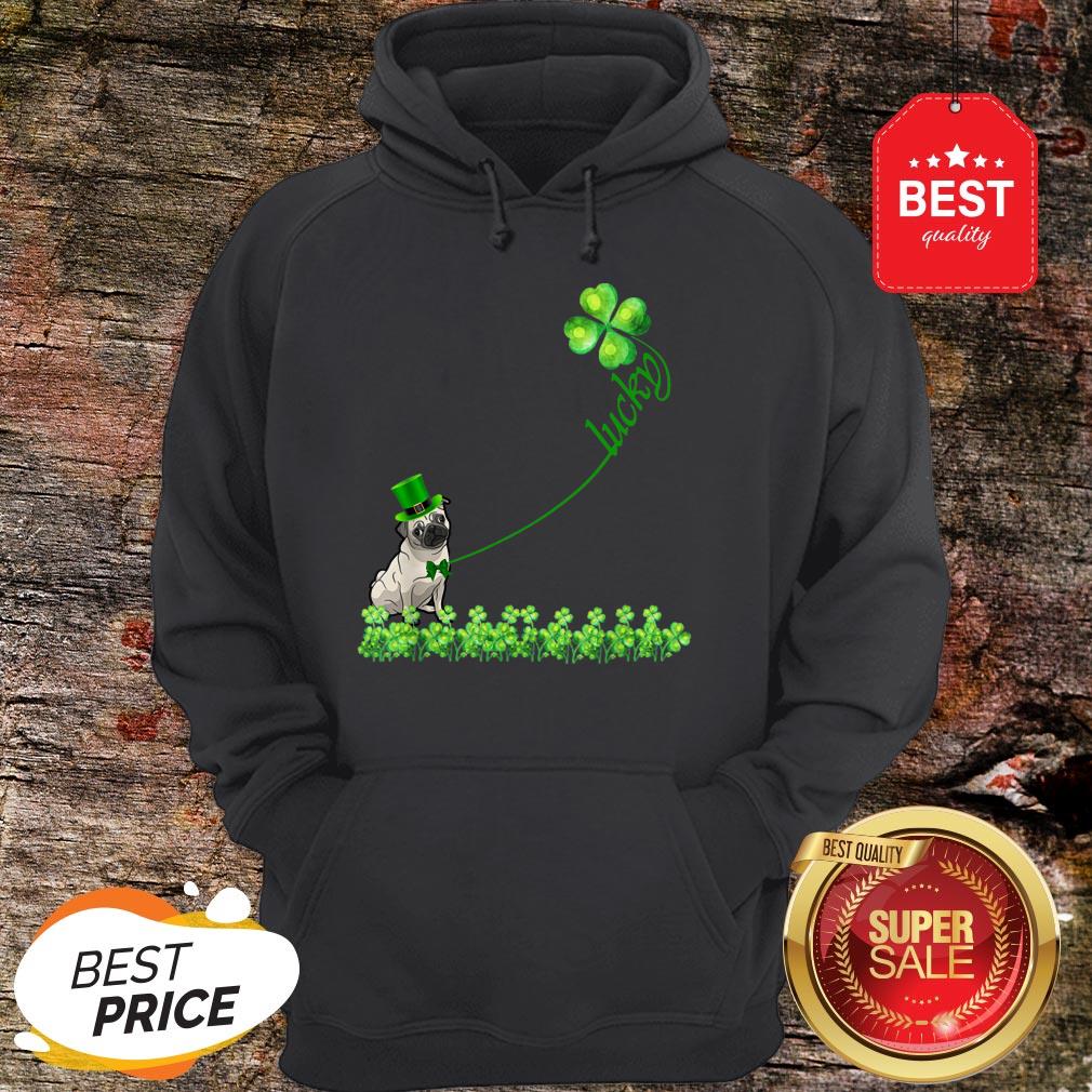 Lucky Saint Puggle Dog Shamrock St Patrick Day T-Shirt