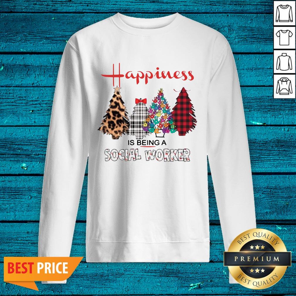Luxury Happiness Is Being A Social Worker Shirt