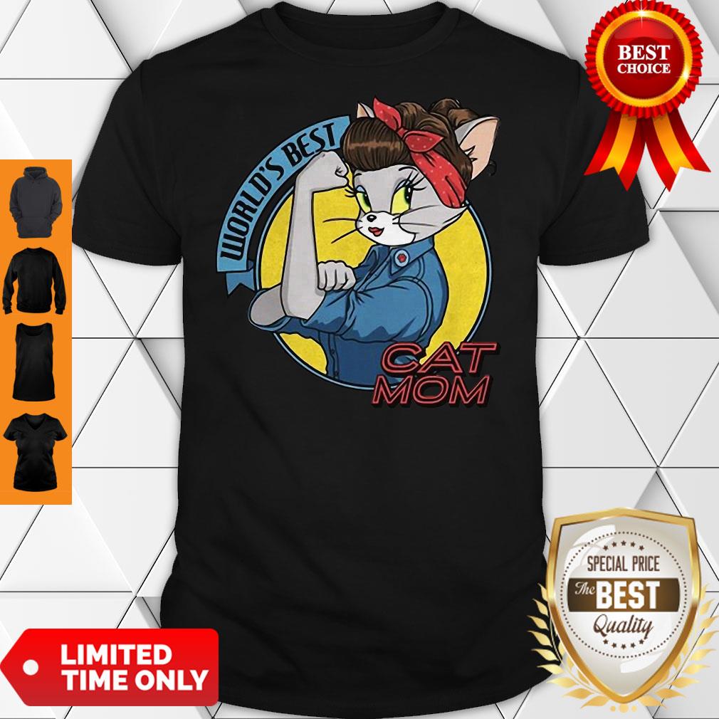 Official World’s Best Cat Mom Strong Woman Shirt