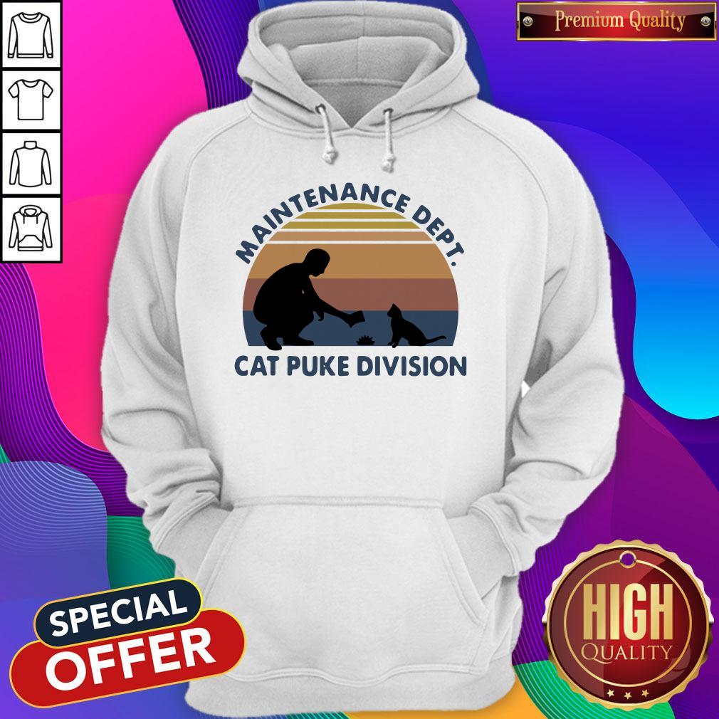 Maintenance Dept Cat Puke Division Vintage Shirt