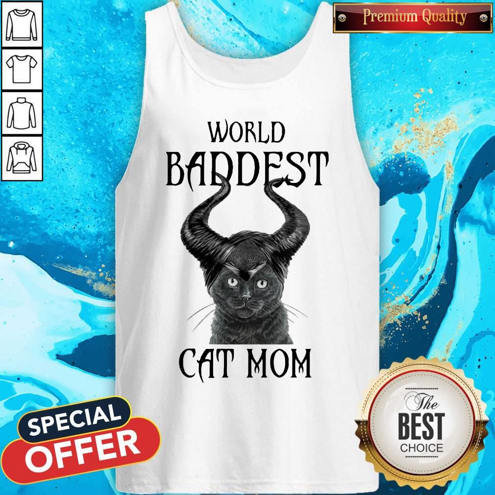 Maleficent Cat World Baddest Cat Mom Shirt