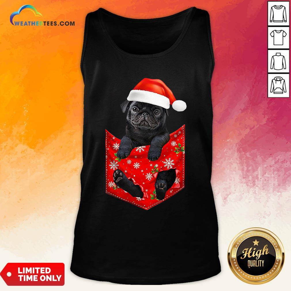Mama Santa Pug Merry Christmas Shirt