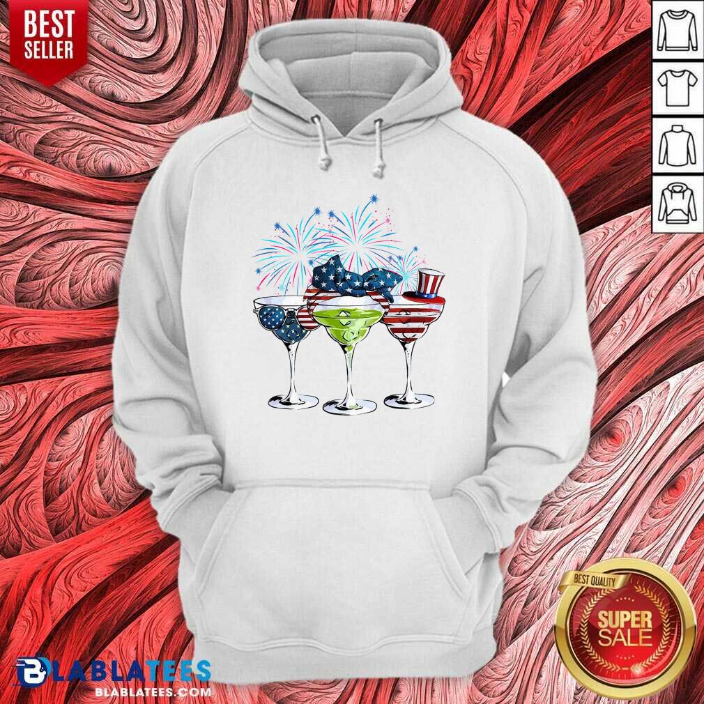 Margarita American Flag Firework 4th Of July Shirt