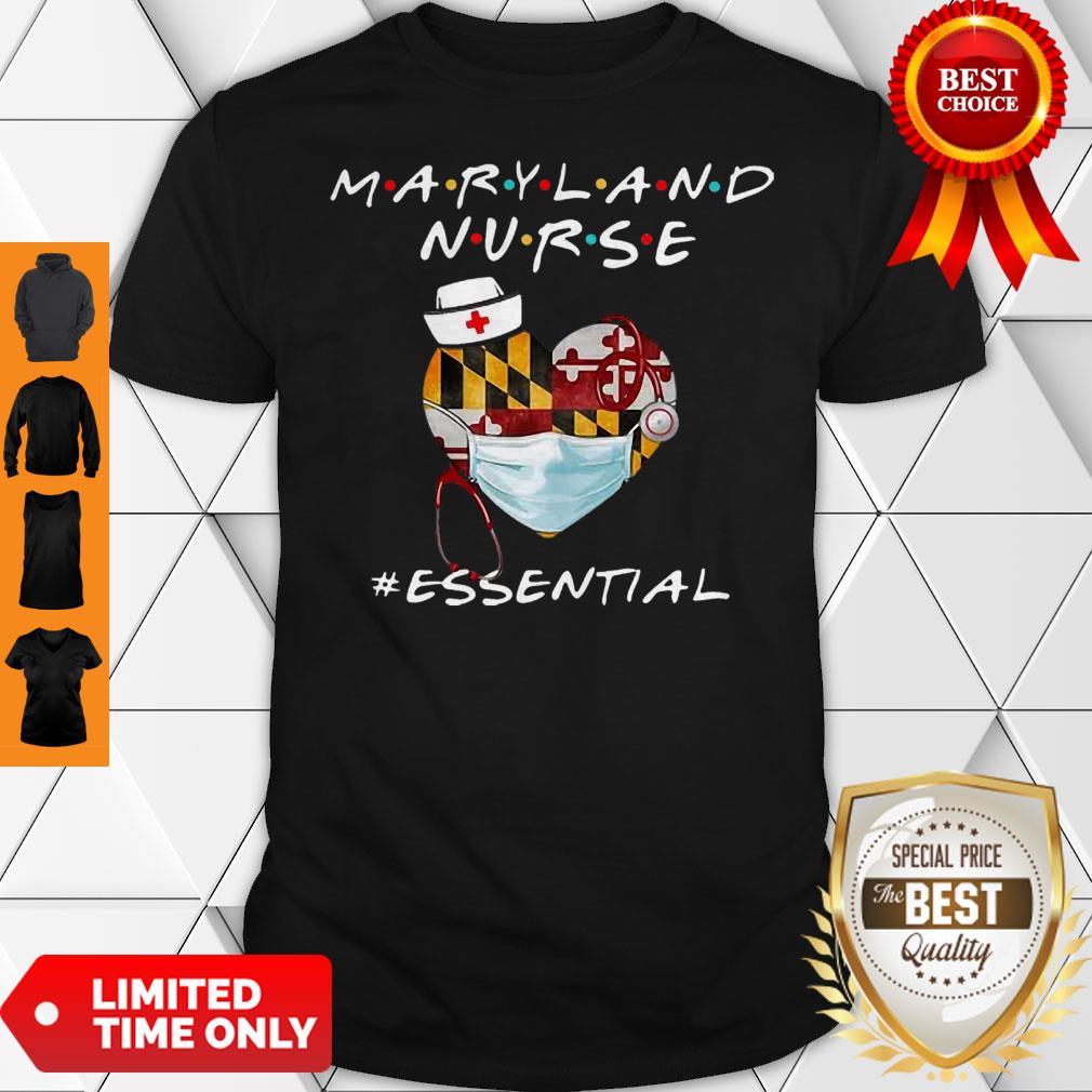 Maryland Nurse Heart Stethoscope #Esential Shirt
