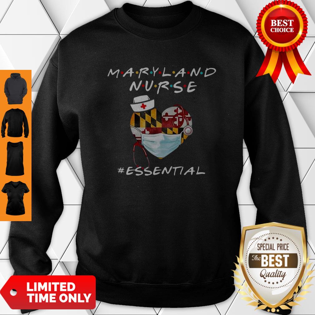 Maryland Nurse Heart Stethoscope #Esential Shirt