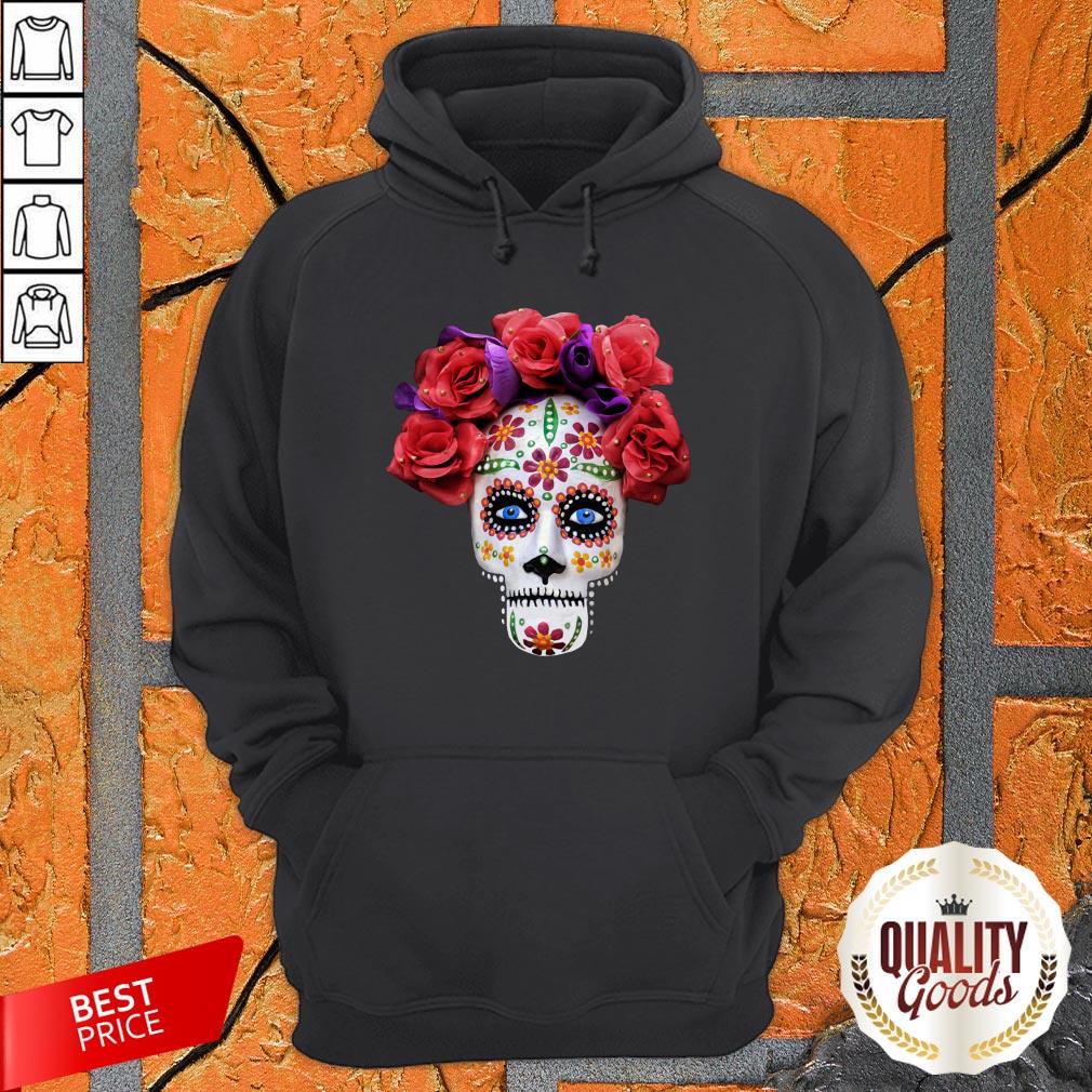 Masked Sugar Skull Rose Day Of The Dead Muertos Shirt