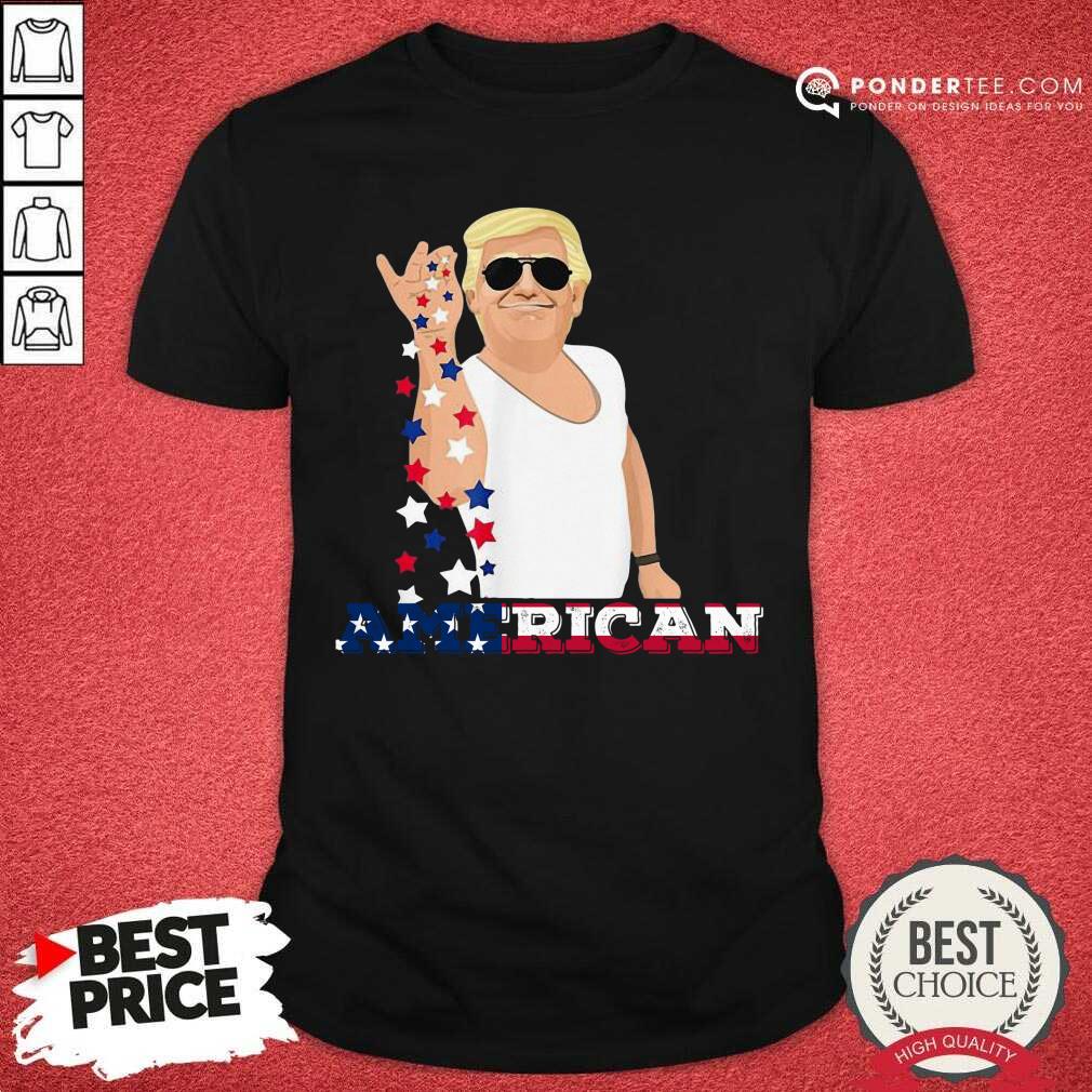 Merica 4th Of July Trump Salt Freedom American Flag Shirt