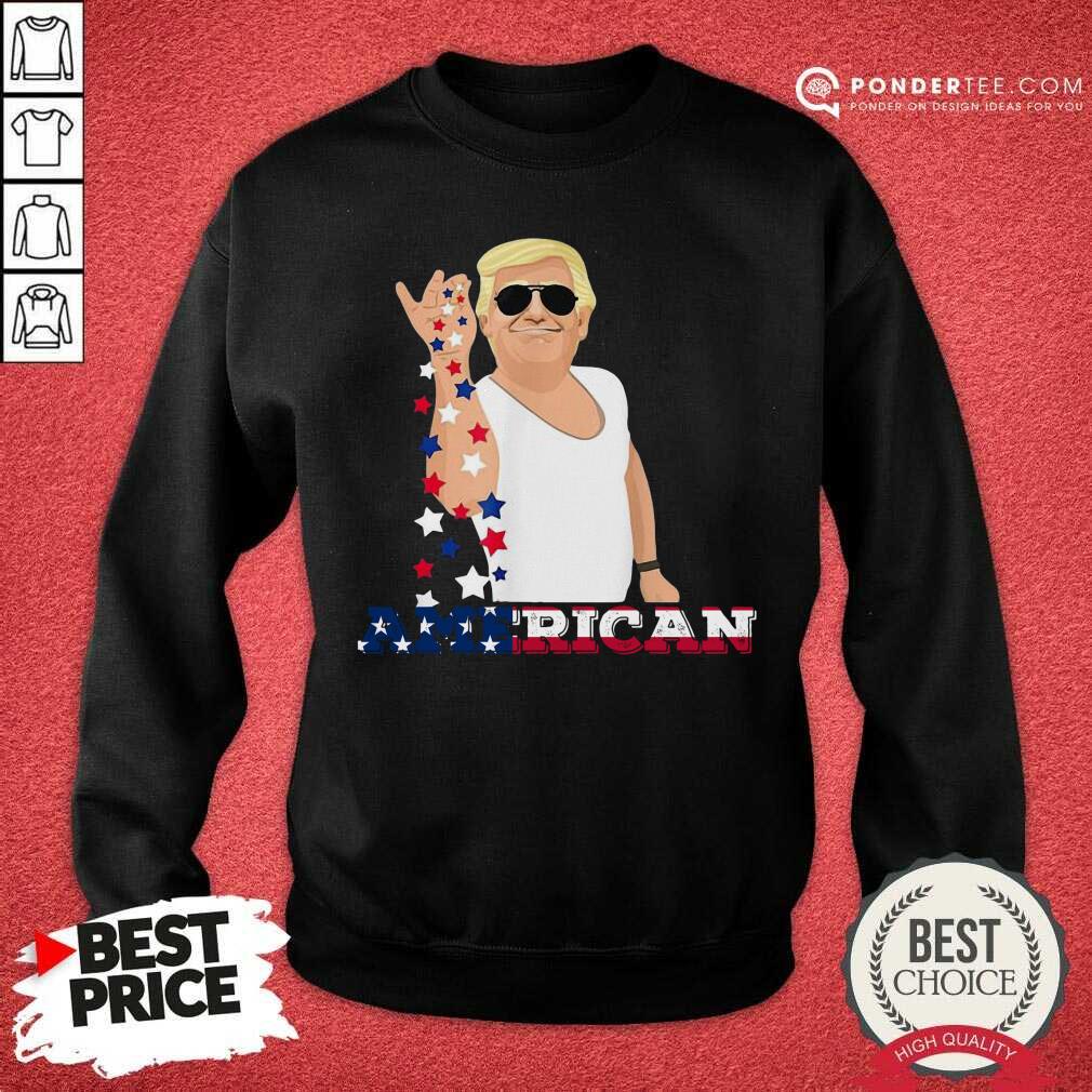 Merica 4th Of July Trump Salt Freedom American Flag Shirt